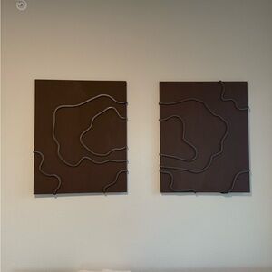 Modern Brown Wall Art Decor
